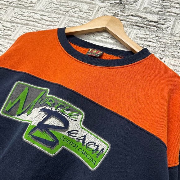 Vintage 90s‎ Myrtle Beaches Pullover Sweatshirt XL - Picture 1 of 5